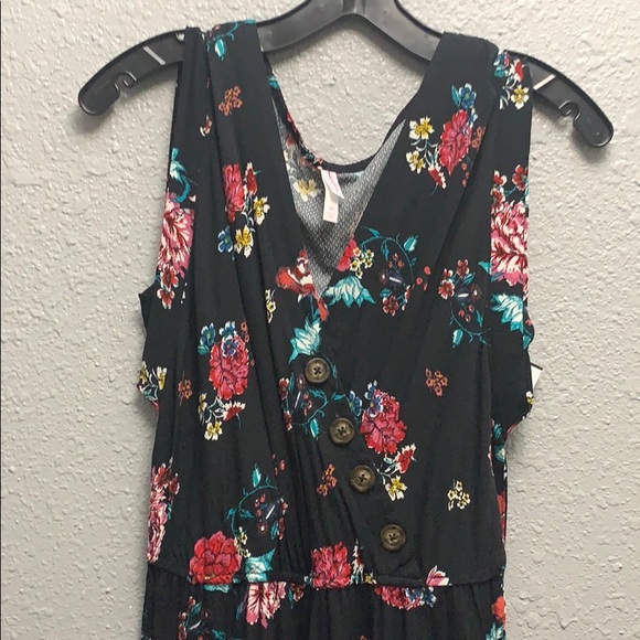 V-Neck Belted Button Front Jumpsuit - Xhilaration™ - Picture 2 of 3